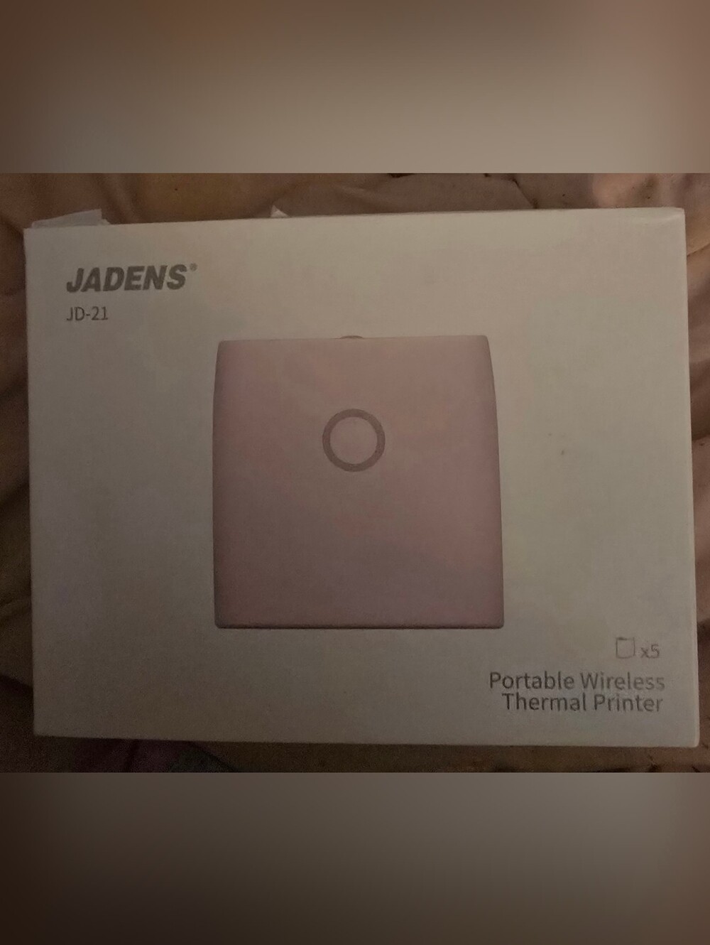 Portable Wireless Thermal Printer In Pink